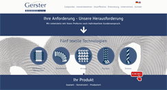 Desktop Screenshot of gerster-techtex.com