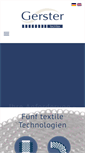 Mobile Screenshot of gerster-techtex.com