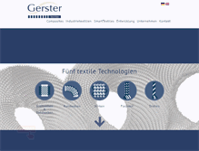 Tablet Screenshot of gerster-techtex.com